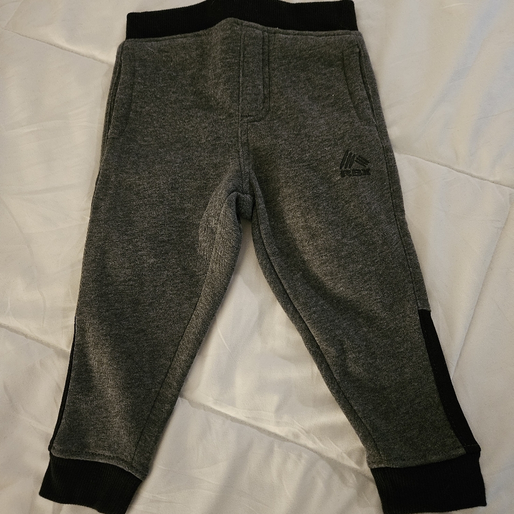 RBX Kids Gray and Black Joggers